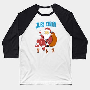 Chillin Santa Baseball T-Shirt